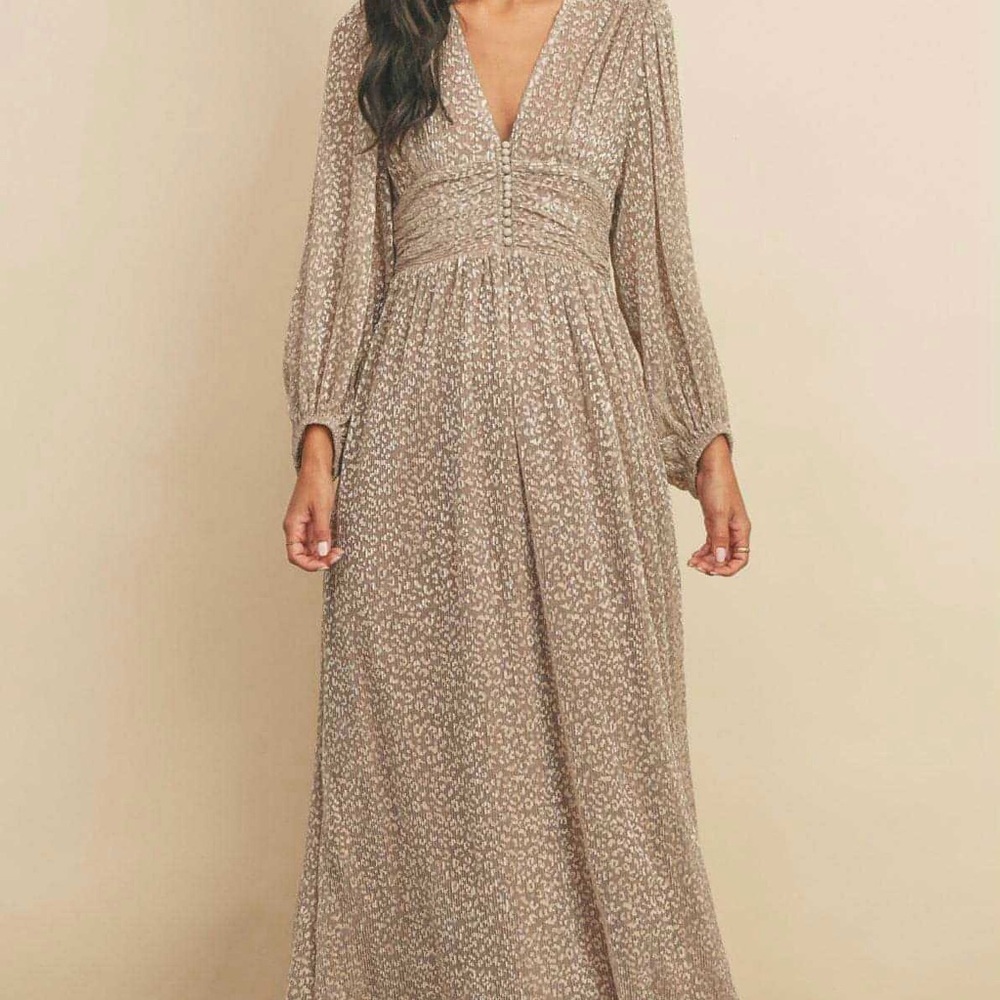 Elegant Metallic Evening / cocktail Dress